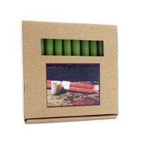 16 màu Hộp 30 cây nến taper Miss Candle FTRAMART NQM3049 cao 11 cm Lựa chọn màu - Xanh lá