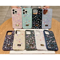 16 pro max Sang Trọng Bling Long Lanh Hoa Kim Cương Ốp lưng iPhone 15 14 13 Promax 15 14 Plus Bảo Vệ Camera Ốp Lưng Cứng Chống Sốc