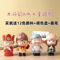 1613 Người Bộ Sưu Tập Thạch Cao Búp Bê Tô Màu Hành Trình Đến Phương Tây Một Bộ Trọn Bộ Flat Tang Monk Pig Bajie Son Goku Đồ Chơi Sản Phẩm Mới Bán Thành Phẩm Cần Sơn Màu Của Chính Mình150313