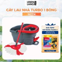[162214 + 173744] Cây lau nhà VILEDA Turbo Easy Wring&Clean kèm khăn lau đa năng gói 4 chiếc