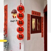 1643 Người Khen ngợi Lễ hội mùa xuân Trang trí mới Phong cách cổ xưa Nhân vật Fu Đèn lồng giấy Đồ trang trí phòng khách Trung tâm mua sắm Ngoài trời Tân gia Không khí bố trí cảnh dl1.10