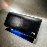 1663-Ví dài nữ/nam-GUCCI Initial G black wallet-Đã sử dụng