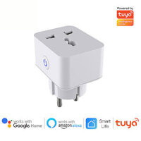 16A Tuya WiFi Smart Socket EU Plug Remote APP Control Schedule Setting Voice Control with Alexa Google Assistant