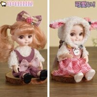 16cm Búp Bê Barbie Dễ Thương Tinh Tế Mặt Cười Búp Bê Dễ Thương Búp Bê 8 Điểm bjd Chung Búp Bê Bé Gái Đồ Chơi Trẻ Em