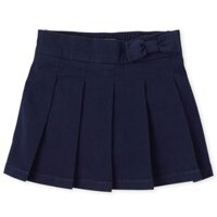 [16kg-19kg] Chân váy kaki liền quần hàng xuất CĂT MạC vải cực xịn màu xanh đen đính nơ