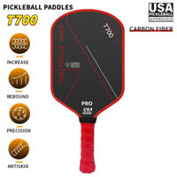 16MM Vợt Pickleball Chính Hãng T700 Vải Carbon Fiber Mờ