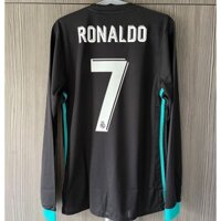 17 18 Real Madrid Sân Khách Áo Bóng Đá 2017 2018 RONALDO Dài Tay Ngắn Người Lớn Retro Áo Bóng Đá Thái Lan