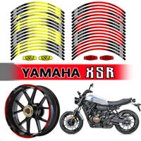 17 Inch Xe Máy Bánh Xe Miếng Dán Phản Quang Vành Decal Trung Tâm Sọc Băng Decal Cho Xe Yamaha XSR 125 155 700 XSR900 XSR700