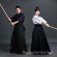 [1739 Người Đã Thu Thập] Bộ Đồ Tao Váy Quần Hakama Nam Nữ Tập Luyện Thi Đấu Bộ Đồ Tao Cosplay Quần Aikido Váy Quần Áo Tao