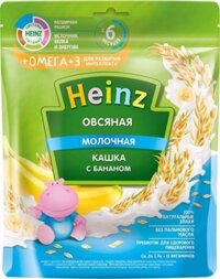 (174) HEINZ NGA bột ăn dặm gạo,sữa, chuối, oMega 3 (6m+) - Gói