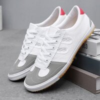 ✨1749 Người Khen ngợi Giày bóng chuyền đế gân bò chống mài mòn Giày tập luyện thể thao và thực địa Giày võ thuật nam Giày thể thao Canvas Giày chạy bộ nữ chống trượt