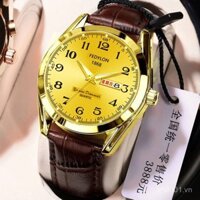 [1785 Đánh giá tích cực] Đồng hồ nam cơ khí hoàn toàn tự động, chống nước, phát sáng, được chứng nhận bởi Thụy Sĩ, đồng hồ thời trang kinh doanh, đồng hồ nam da thật