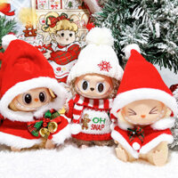 17cm Labubububu Quần Áo Mặt Dây Chuyền Labubububu Áo Len Giáng Sinh Bộ Áo