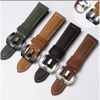 18 / 20 / 22 / 24mm Dây da thật Thích hợp cho Dây đeo đồng hồ bằng da ngựa điên Diesel DZ43243 1657 4343 Vòng đeo tay cặp đôi Nam Nữ Vòng đeo tay thay thế