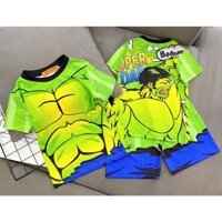 [18-40kg] Bộ thun 3D cao cấp mẫu siêu anh hùng siêu xịn size Đại cho bé trai