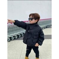 [18-42] Aó khoác gió  lót lông siêu ấm cho bé trai , gái vải tráng bạc cảm gió chống nước giữ ấm cơ thể - Magida Fashion