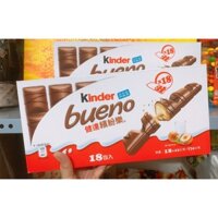 18 GÓI x 43G - BÁNH SOCOLA NHÂN HẠT PHỈ KINDER BUENO