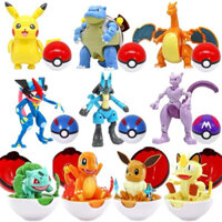 18 Phong Cách 8.5cm-13cm Pokemon Anime Hình Pikachu Squirtle Gengar Greninja Mewtwo Mew Arceus Bulbasau Charmander Phim Hoạt Hình Hình Bỏ Túi Quái Vật Shapeshifting Hành Động Đồ Chơi Mô Hình Pvc