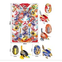 (18 quả To) Đồ chơi vỉ 18 trứng khủng long biến hình, Khủng long biến hình quả trứng dochoiabao