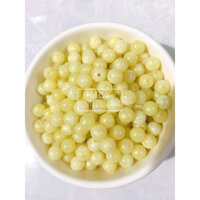 180 Hạt sâu chuỗi nhựa giả đá làm vòng tay, handmade, màn cửa 10mm - Chùm ruột sữa