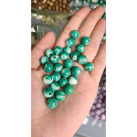 180 Hạt sâu chuỗi nhựa giả đá làm vòng tay, handmade, màn cửa 10mm - Xanh lá nhạt sữa