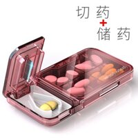 18,000,000 Người Khen ngợi Thiết Bị Chấm Điểm Hộp Thuốc Di Động Đóng Gói Phụ Viên Cắt Dụng Cụ Tiện Dụng Chia Thuốc Di Động Một Điểm Hai Cắt Thuốc Nhỏ 25.4.1