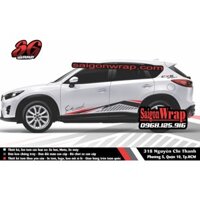 180515 Tem Xe Mazda CX5 Mẫu Sport Mind Đỏ Trắng Đen