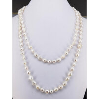 (180D) Vòng cổ Ngọc trai nuôi cấy Baroque dáng dài 120cm