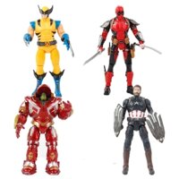 18cm Marvel The Avengers X-Men Siêu Anh Hùng Deadpool Wolverine Captain America Cổ Điển Hulk Buster Phiên Bản Khớp Di Chuyển PVC Nhân Vật Hành Động Mô Hình Đồ Chơi Búp Bê