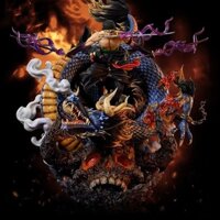 (18cm) Mô hình OnePiece - Zoro chém Kaido v4 (tặng kèm Luffy)