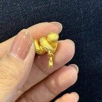 18k Mạ Vàng Vòng Tay Phụ Kiện DIY Mờ Màu Vàng Dễ Thương Hoa Mai Rắn Hình Phụ Kiện Rắn Benming Năm Vòng Cổ Phụ Kiện Phong Cách Mới 3.6