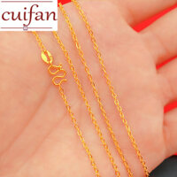 18k Saudi Gold 18k Saudi Yellow Gold Bangkok Gold Necklace Pure Gold Lock Bone Ripples of Water Line Original Nasasangla