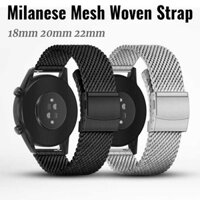 18mm 20mm 22mm Phát hành nhanh Dây đeo đồng hồ bằng thép không gỉ Milanese 1.0 Lưới cực dày dệt Dây đeo đồng hồ kim loại Dây đeo đồng hồ cổ điển Dây đeo đồng hồ nam nữ thay thế vòng tay