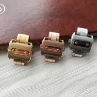 18mm 21mm Khóa Cho Cartier Clasp Sandus Bạc Báo Chí Đôi Bướm Khóa Màu Xanh Bóng Santos Đồng Hồ Vòng Tay Phụ Kiện