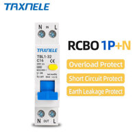 18mm Mini 230V 50 / 60Hz RCBO 1P + N 6KA Bộ ngắt mạch tự động vi sai dòng điện trong bảo vệ rò rỉ dòng điện