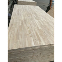 (18mm)Mặt bàn gỗ cao su phủ PU bóng 1 mặt, 60x120cm