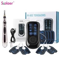 19 Cấp Điện EMS Giảm Đau Cơ Kích Thích Xung Hàng chục Châm Cứu Máy Trị Liệu Cơ Thể Thư Giãn Cơ Bắp Trị Liệu Máy Mát Xa
