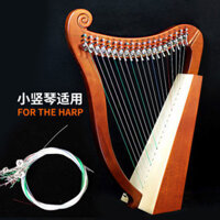 19 dây đồng cho đàn guitar lyre, dây thép 21 tông màu, dây nylon cho đàn harp nhỏ, lyre kèm túi bông