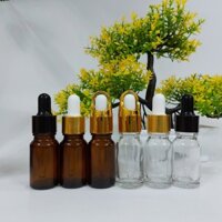 [192] Chai tinh dầu, serum 10ml nắp bóp - Lọ đựng thủy tinh chiết mỹ phẩm