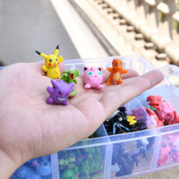 192 Pokémon Đồ chơi  Hộp lưu trữ Búp bê Bóng Người mẫu trang trí 6-12 tuổi Món quà sinh nhật đồ chơ