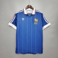 1982 Pháp Sân nhà Retro Bóng đá Áo bóng đá