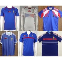 1982 Pháp Sân Nhà Retro Bóng Đá Bóng Đá 84 / 86 2002 06 Pháp Sân Nhà Áo Nam Bóng Đá Jerse