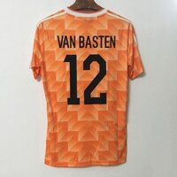 1988 Hà Lan Retro Sân khách Jersey Áo bóng đá Gullit Van Basten Áo sơ mi