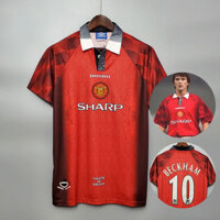 1996-1997 Áo đấu Manchester United cổ điển tùy chỉnh sân nhà chất lượng cao phiên bản Thái Lan áo bóng đá tên và số