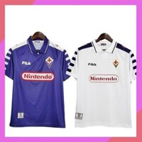 1998 1999 Fiorentina Home Retro Soccer Jersey Bóng đá BATISTUTA #9 Rui COSTA #10
