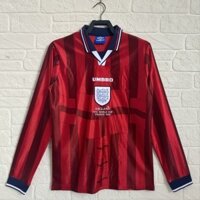 1998 Áo bóng đá dài tay cổ điển sân khách Anh S-XXL Áo thể thao dài tay khô nhanh AAA