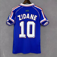 1998 World cup Pháp sân nhà Áo bóng đá Áo sơ mi ngắn tay thể thao ZIDANE HENRY Áo bóng đá