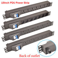 19inch Giá Treo Tủ PDU Power Strip EU / US / UK C13 / Ổ Cắm Đa Năng Mặt Sau 16 / 32A 4000 / 8000W, Không Dây