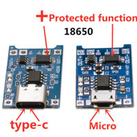 1A 1PCS 5V Micro USB loại-c Mô-đun sạc pin lithium+Bảo vệ Chức năng kép TP4056 18650