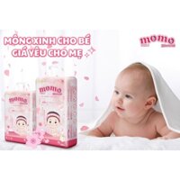 (1BỊCH CŨNG CÓ QUÀ )Bỉm tã dán/quần MOMO DIAMOND ORGANIC S64/ M60/L54/XL50/XXL48/XXXL46 tinh chất hoa anh đào.